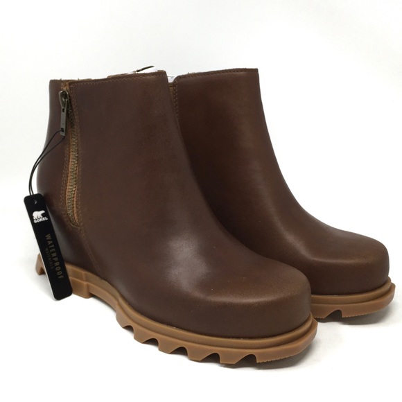 🔴SOLD Sorel Joan Of Arctic Wedge III Zip Boot Waterproof Shoe Hazelnut - Picture 7 of 11